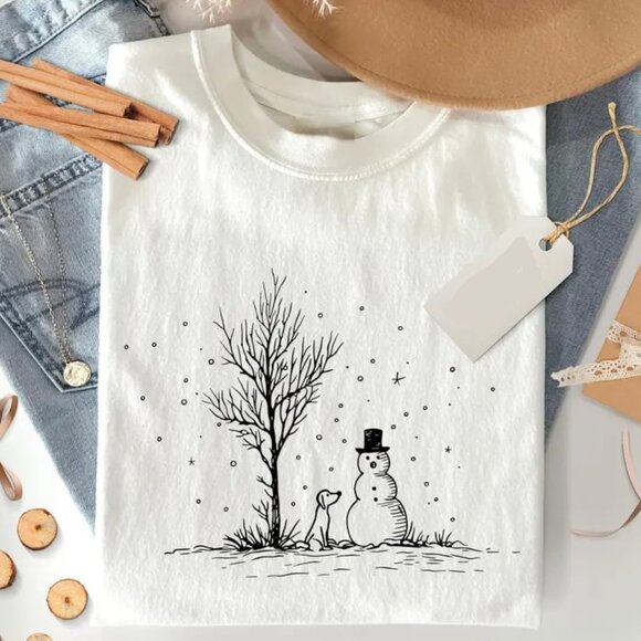 Tops - Dog Christmas Shirt, Dog Lover Gift For Christmas, Cute Christmas Shirt